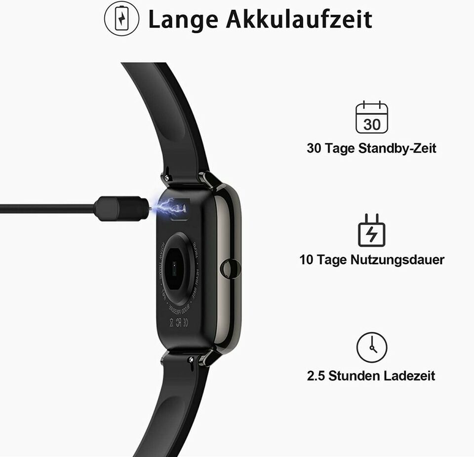 Smartwatch, Fitness Tracker mit Blutdruckmessung Midyatmarkt