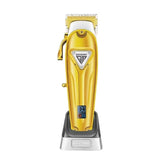Profi Haarschneider Akku & Kabellos Barber Qualität Top Produkt mit Digitalanzeige und Goldfarbe - Midyatmarkt