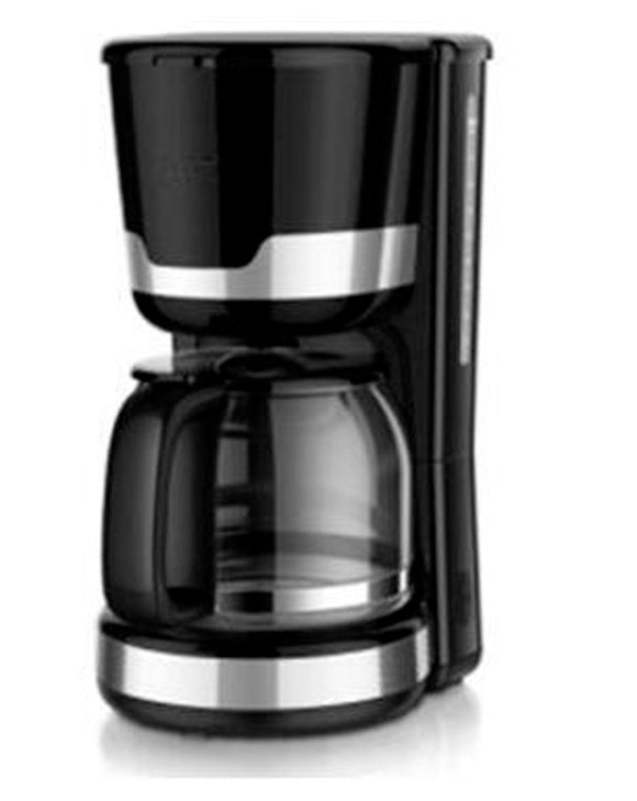 Edelstahl Filterkaffeemaschine 1.5l Dauerfiter Schwarz - Midyatmarkt